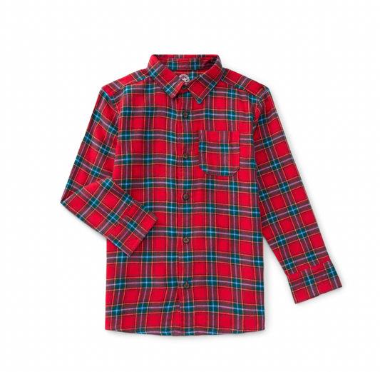 CAMISA CUADRICULADA ROJA WN