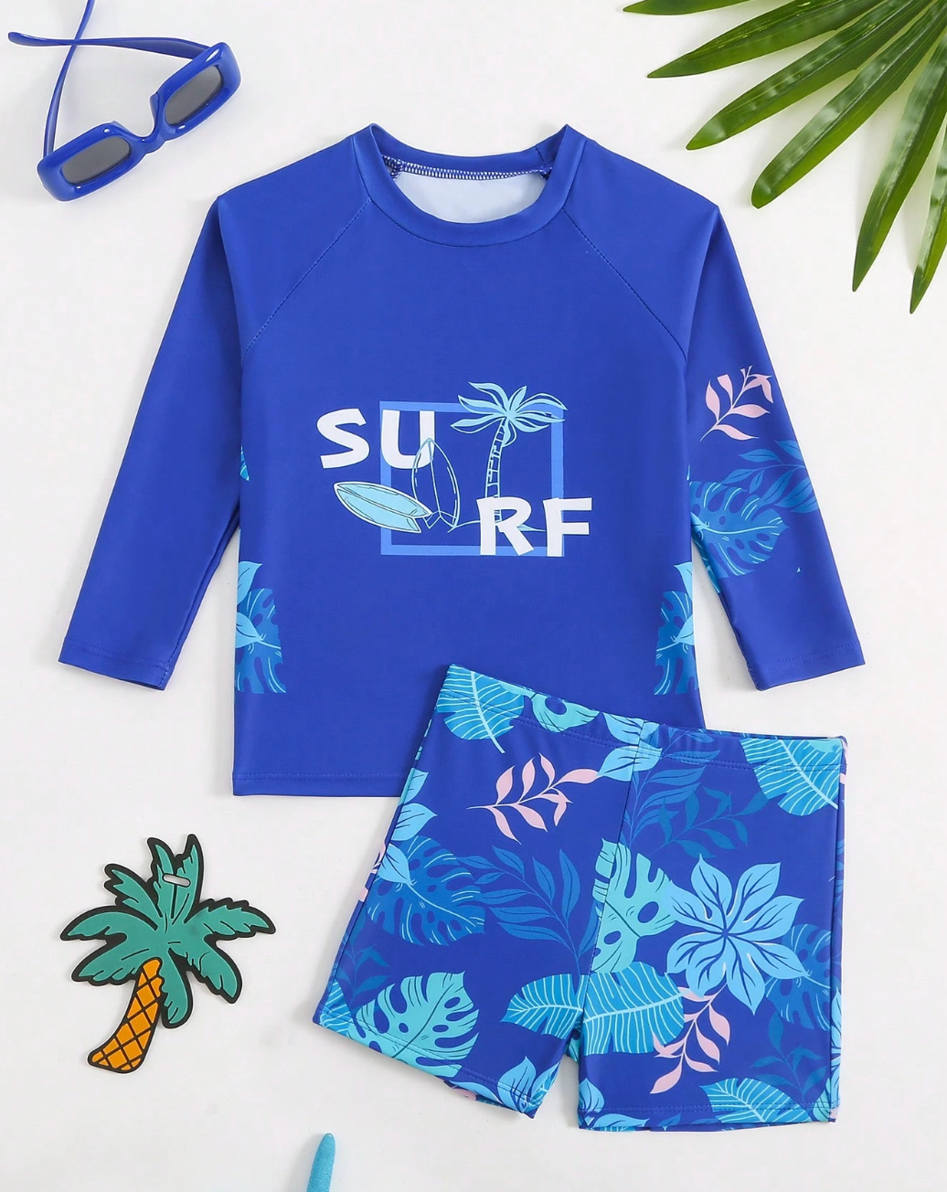 Traje de Baño niño surf azul