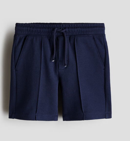 SHORT AZUL MARINO TELA PIQUE HM