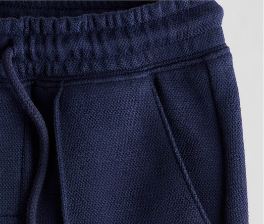 SHORT AZUL MARINO TELA PIQUE HM