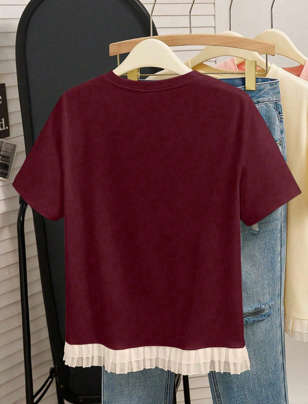 BLUSA ROJO VINO CHONGUITO