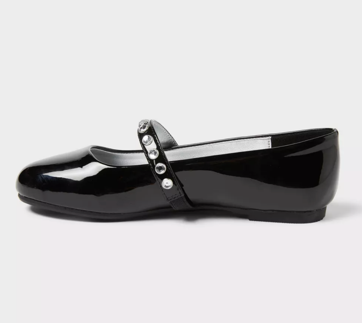 Flats Negras Charol con cristales Cat&Jack
