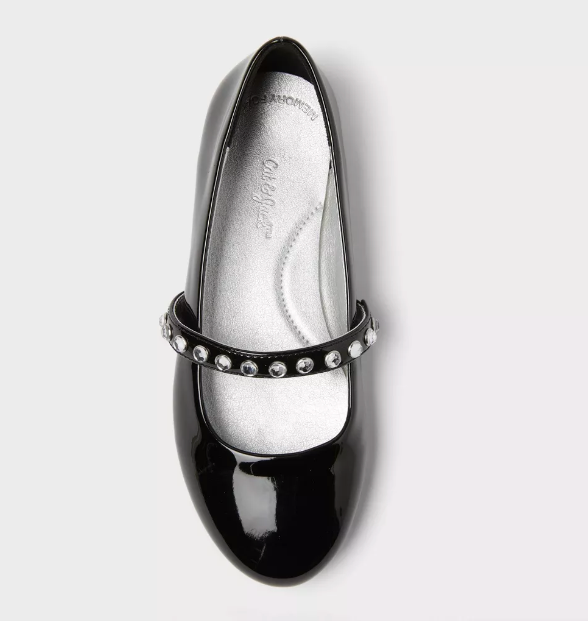 Flats Negras Charol con cristales Cat&Jack