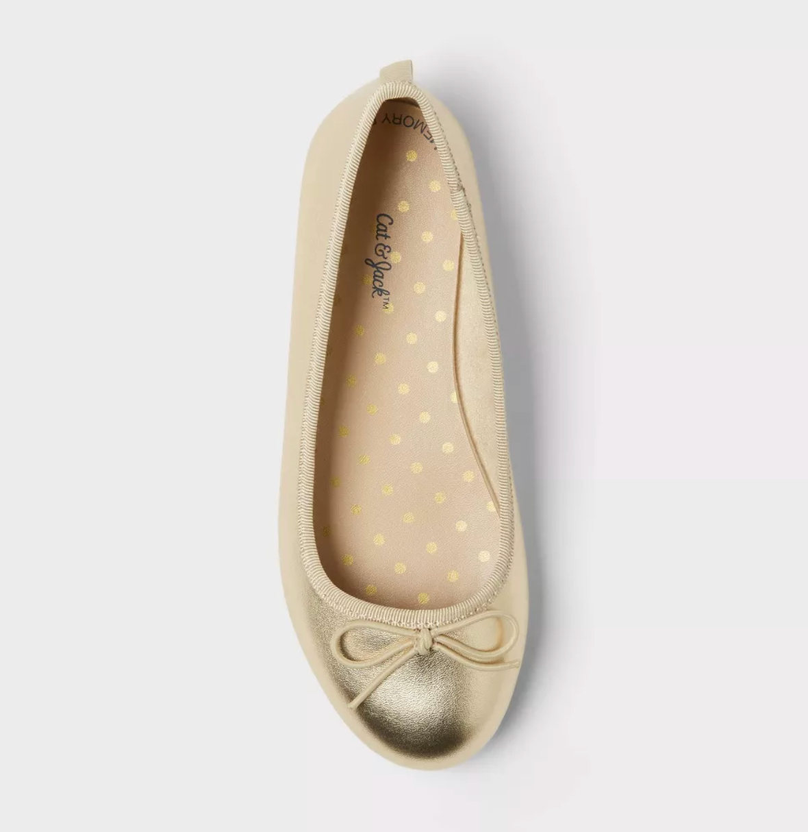 Flats Doradas lisas Cat&Jack
