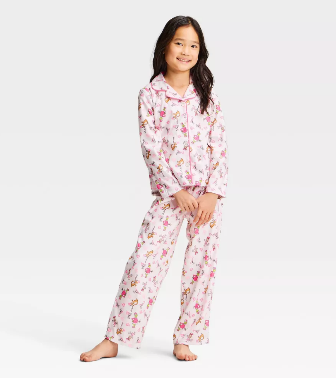 PIJAMA NAVIDAD GRINCH ROSA