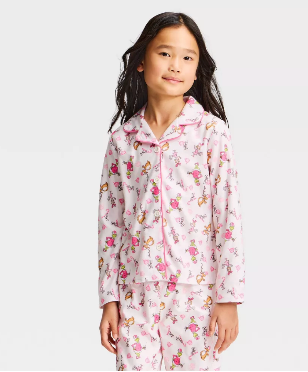 PIJAMA NAVIDAD GRINCH ROSA