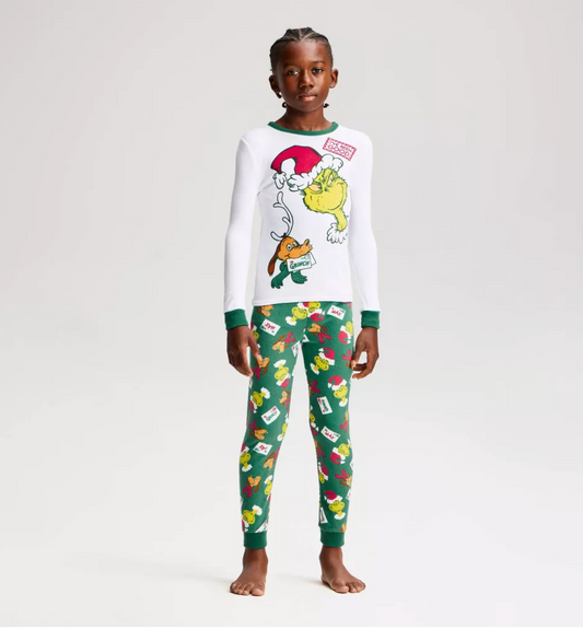 PIJAMA NAVIDAD GRINCH  VARON SNUG FIT