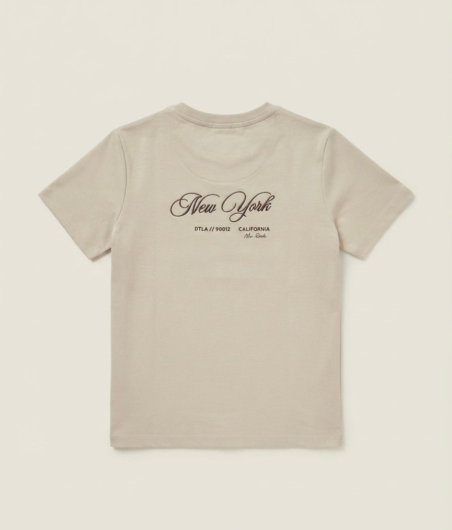 CAMISETA BEIGE NEW YORK