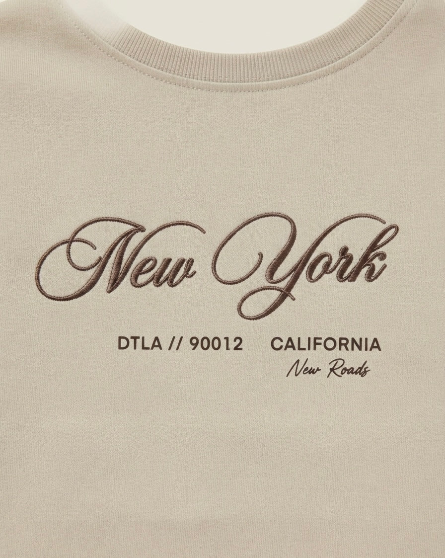 CAMISETA BEIGE NEW YORK