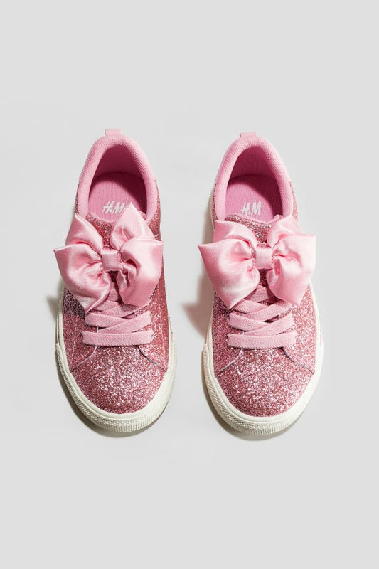 Tenis Rosa con escarcha