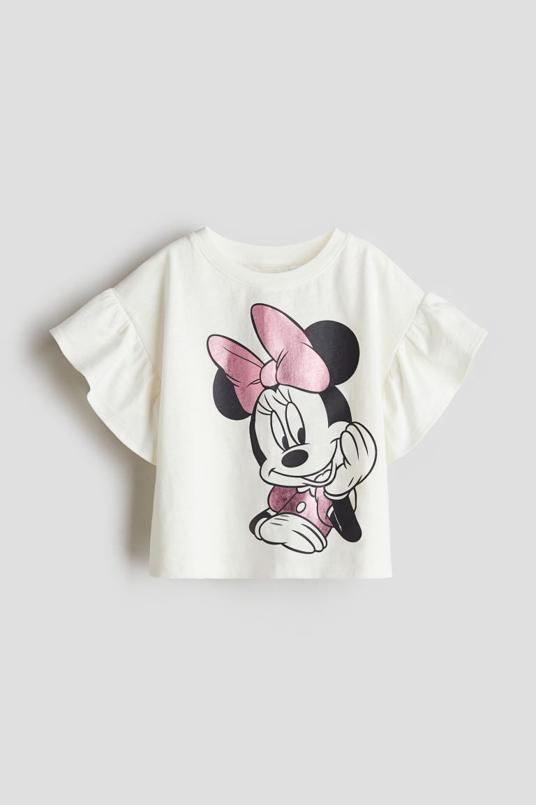 Camiseta Minnie chongo metálico