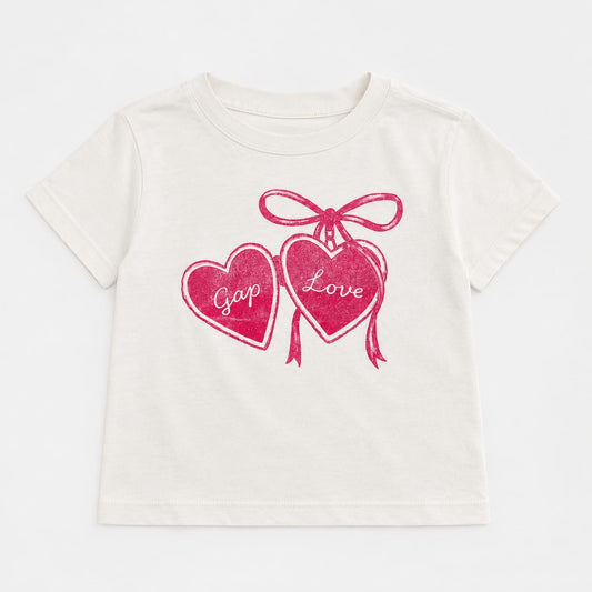CAMISETA CORAZONES gap love