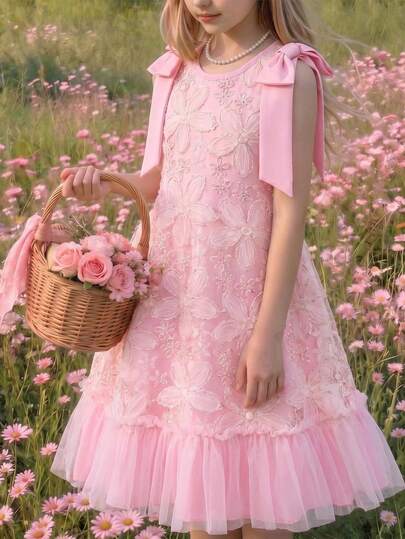 VESTIDO ROSA FLORES