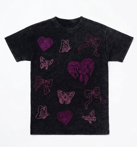 CAMISETA NEGRA CON PIEDRITAS