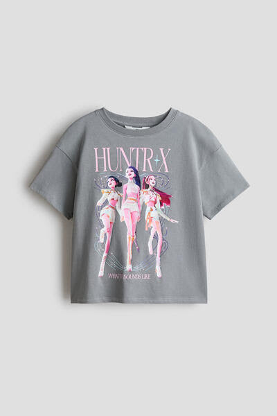 CAMISETA GRIS HUNTRIX