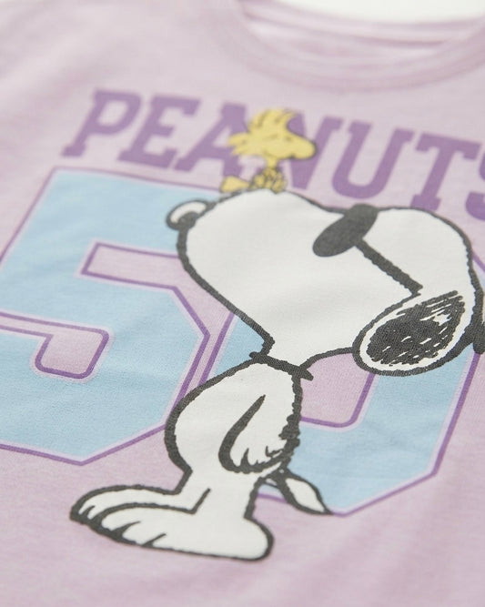 CAMISETA SNOOPY LILA