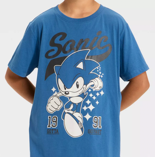 Camiseta Azul Sonic