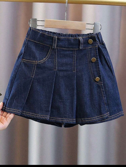 FALDA SHORT DENIM NIÑA GRANDE 7-12