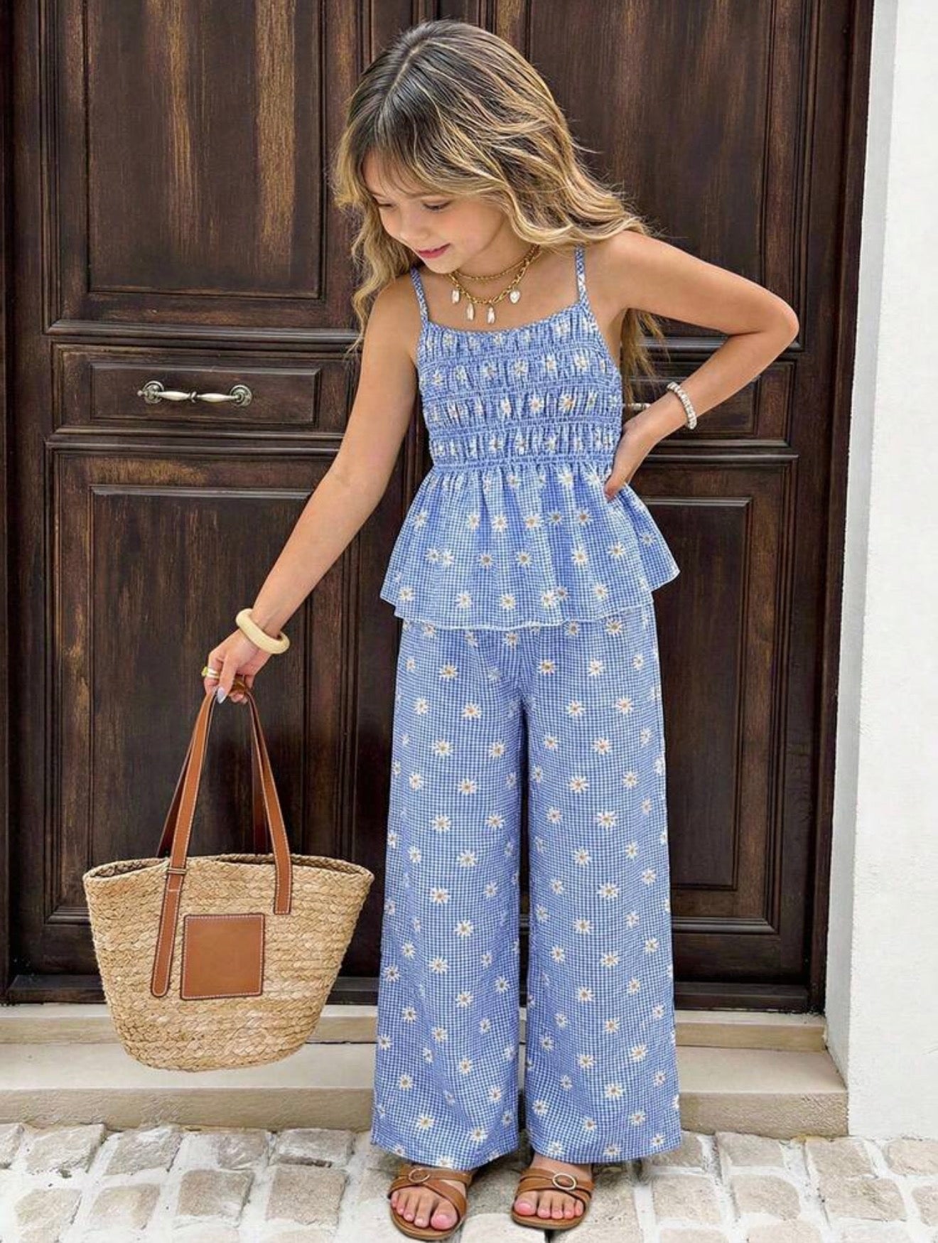 CONJUNTO AZUL MARGARITAS