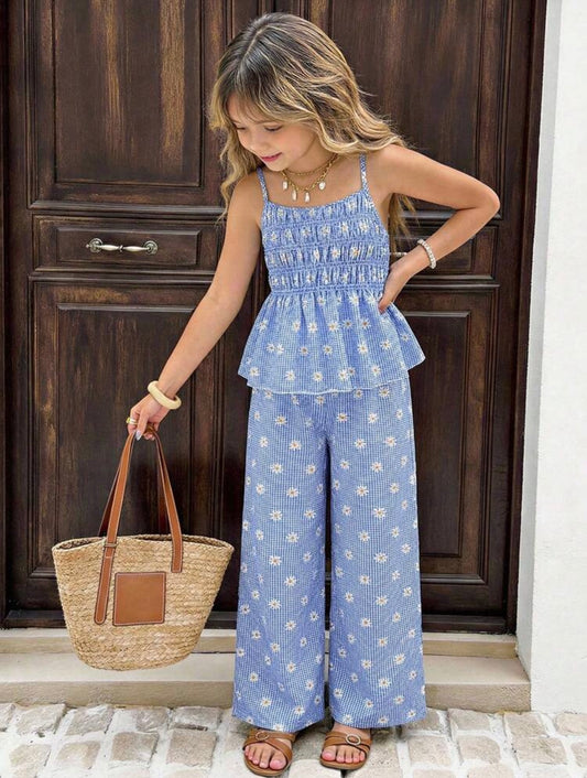 CONJUNTO AZUL MARGARITAS