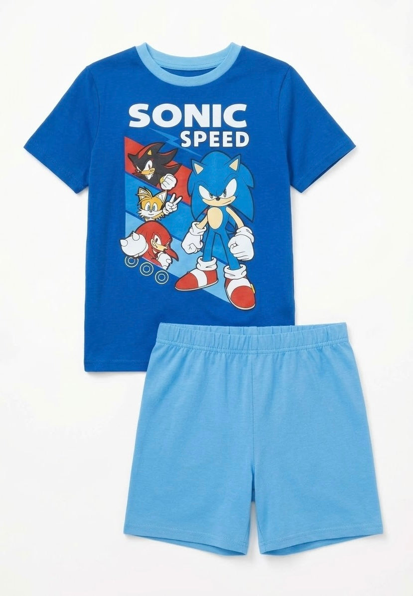 PIJAMA SHORT AZUL SONIC