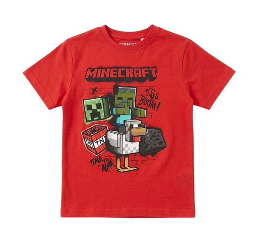 CAMISETA MINECRAFT ROJA