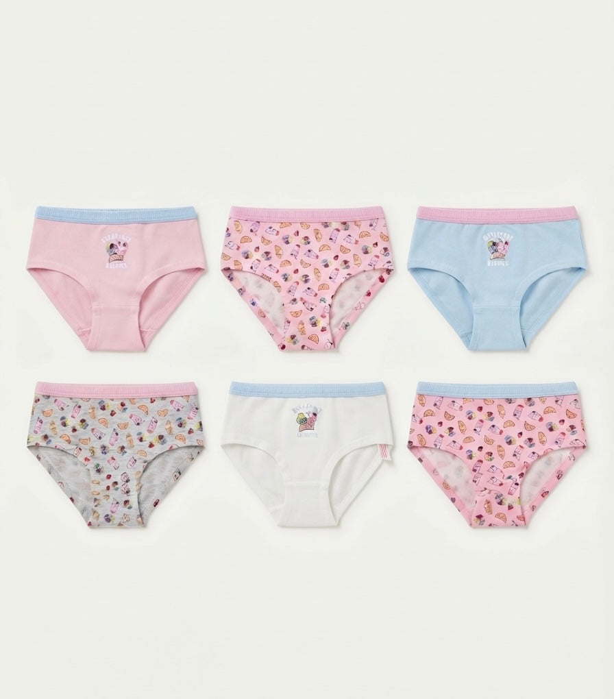 PAQUETE DE 6 PANTIES BREAKFAST BUDDIES