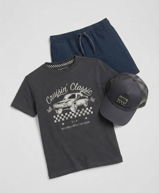 SET 3 PIEZAS GRIS ‘CRUISIN’ CLASSIC’