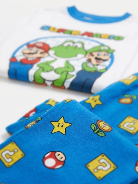 PIJAMA MANGA LARGA SUPER MARIO