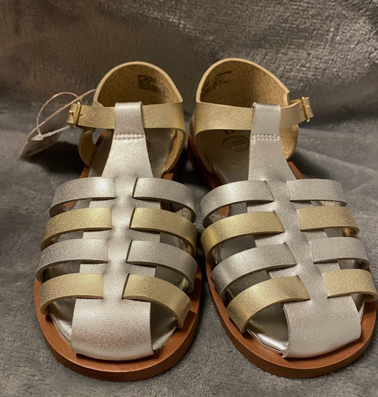 Sandalias Plateadas y Doradas