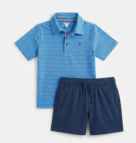 CONJUNTO AZUL RAYAS SPERRY