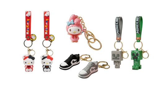 LLAVEROS HELLO KITTY, MINECRAFT, MY MELODY, NIKE