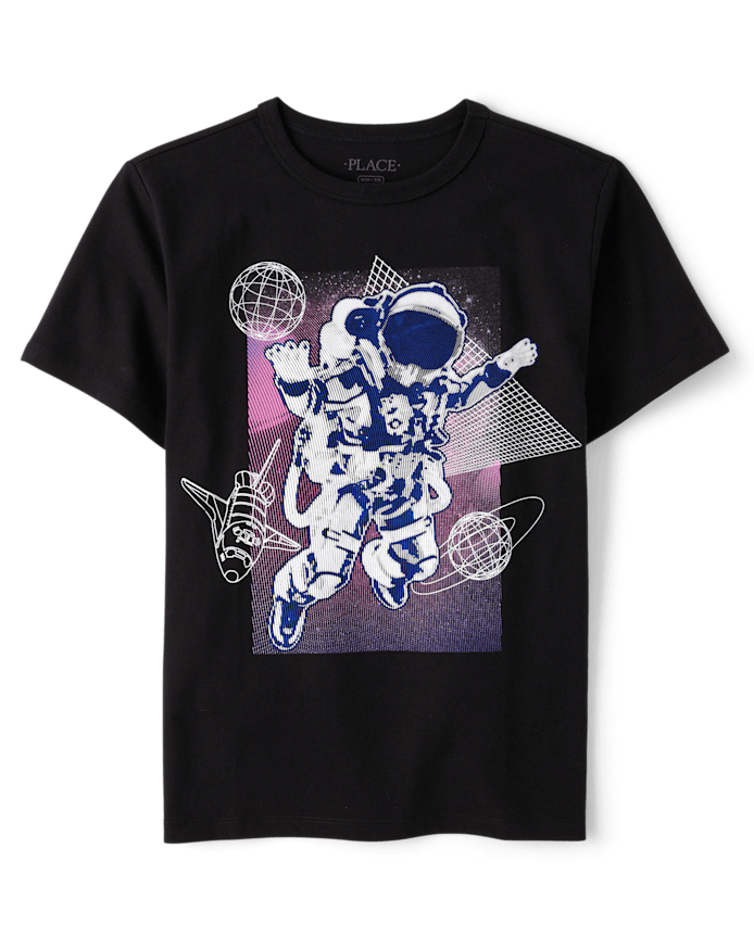 Camiseta Negra Astronauta