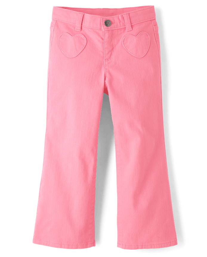 Pantalón rosado con Corazones