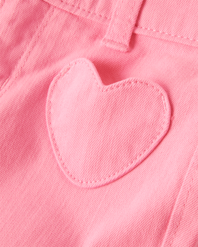 Pantalón rosado con Corazones