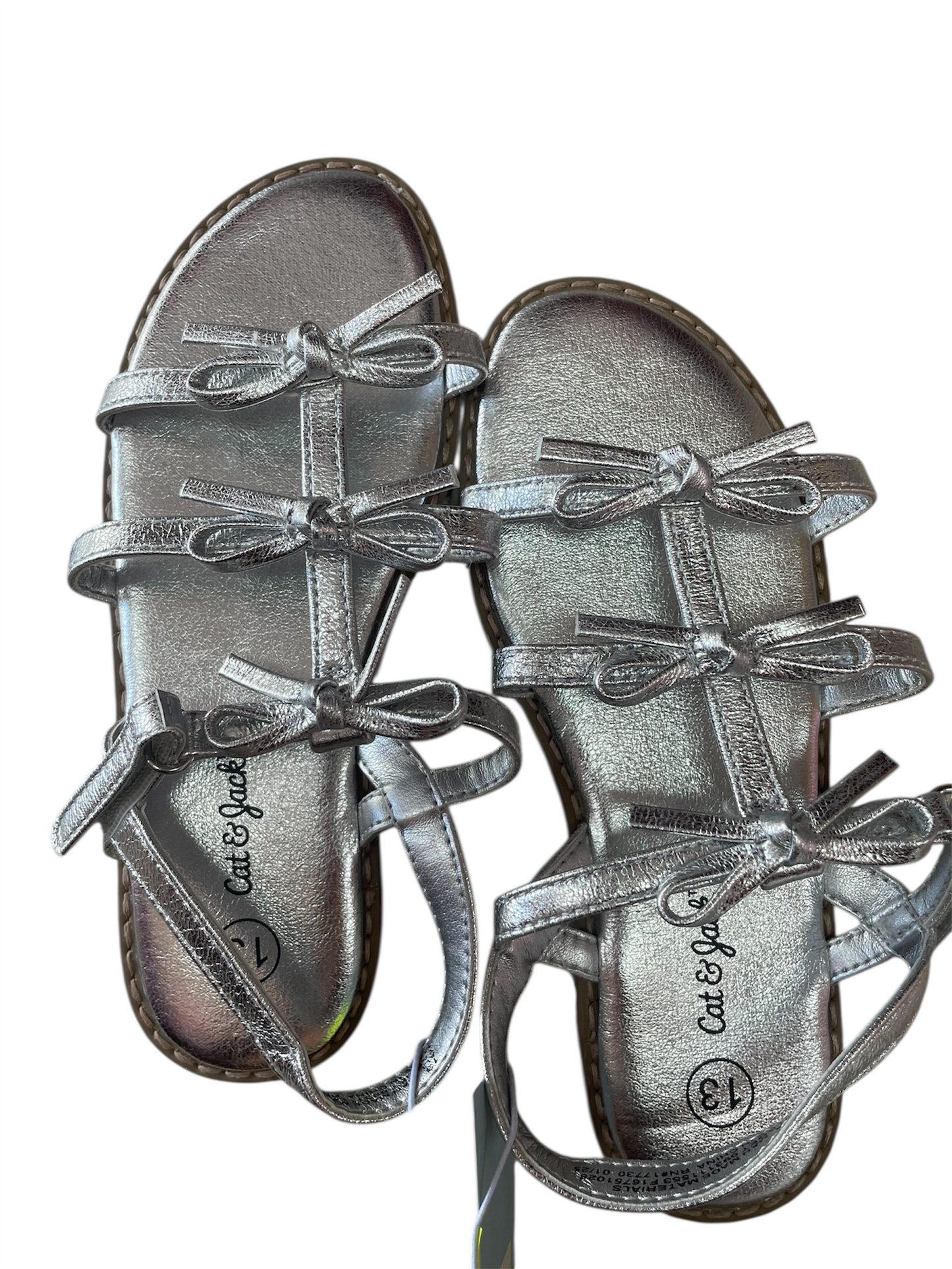 Sandalias Plateadas Chongo