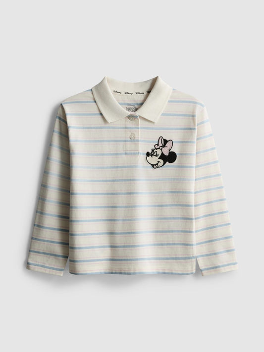 Camisa Cuello Minnie Rayada