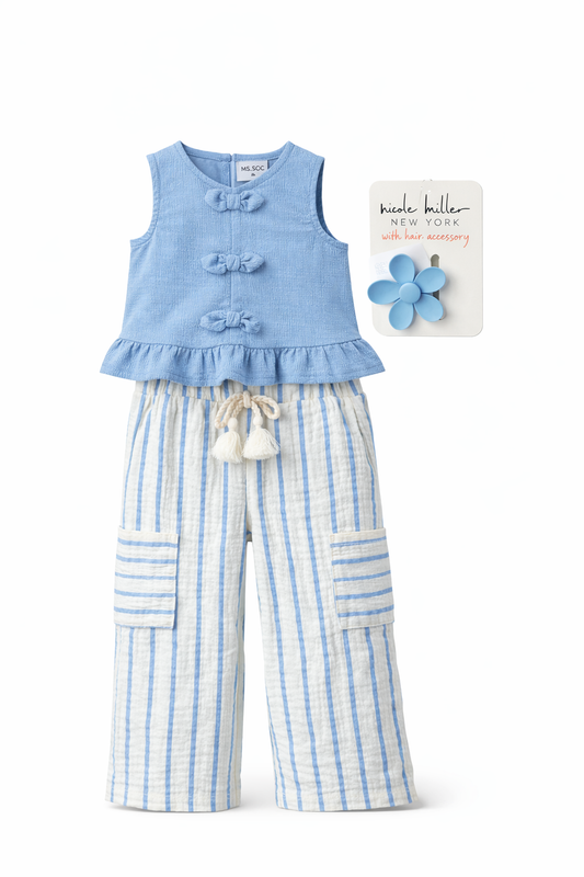 Conjunto Azul con Gancho