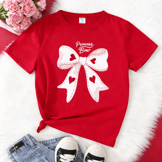 CAMISETA ROJA PRINCESS BOW
