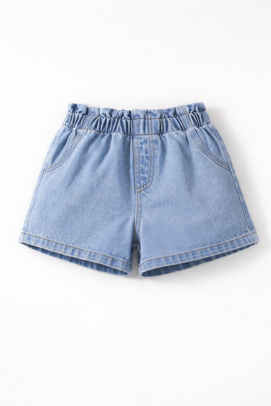 SHORT AZUL CLARO
