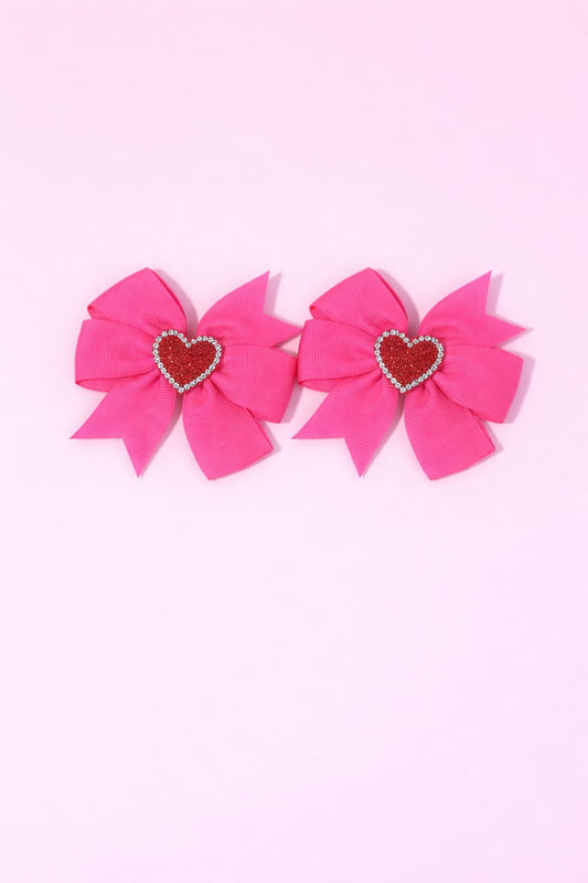 GANCHOS ROSA CON CORAZÓN