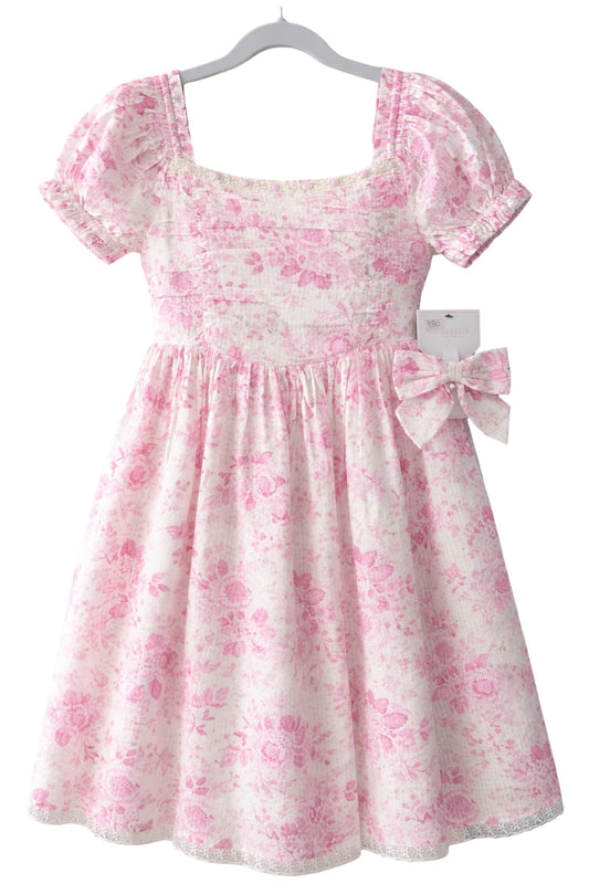 Vestido Rosa Floreado