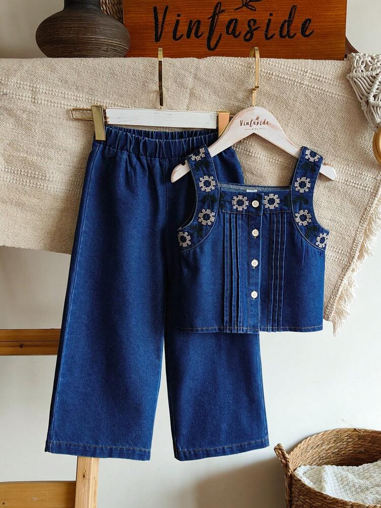 CONJUNTO DENIM CON BOTONES