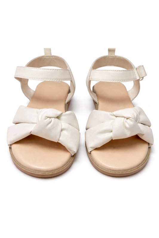 Sandalias Blancas de Nudo