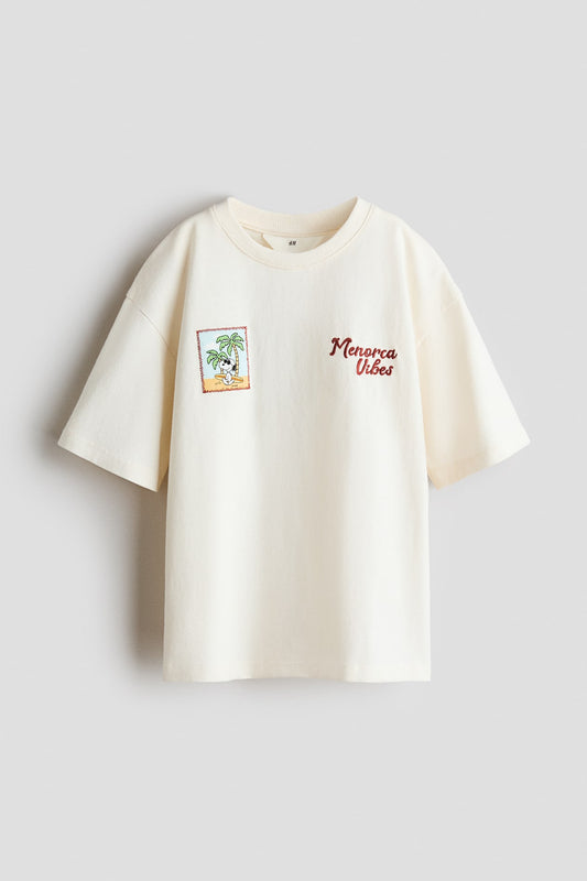 CAMISETA SNOOPY OVERSIZED BEIGE