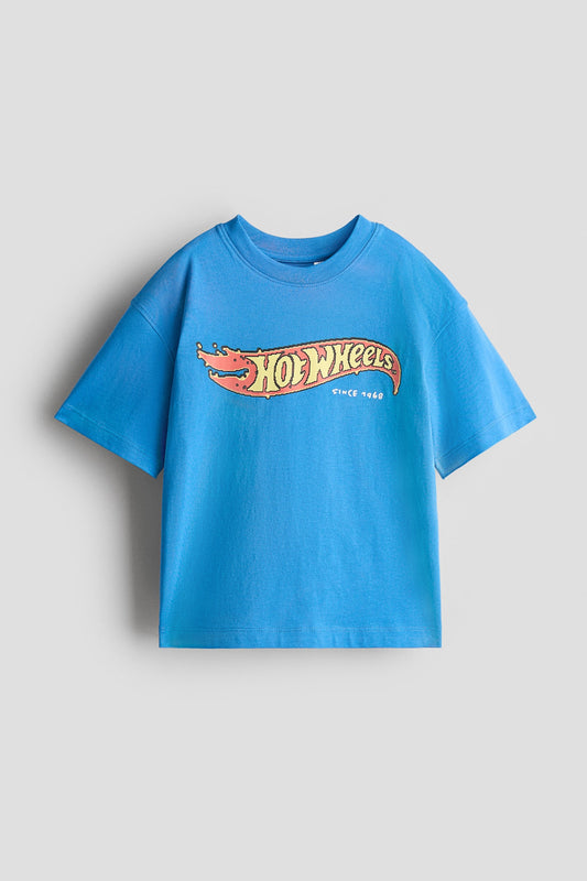 CAMISETA HOT WHEELS AZUL