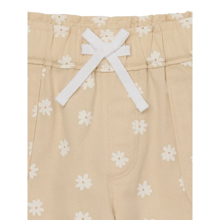 Short Beige con florecitas