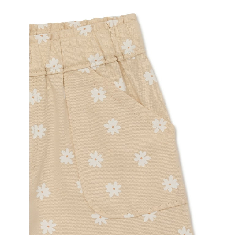 Short Beige con florecitas