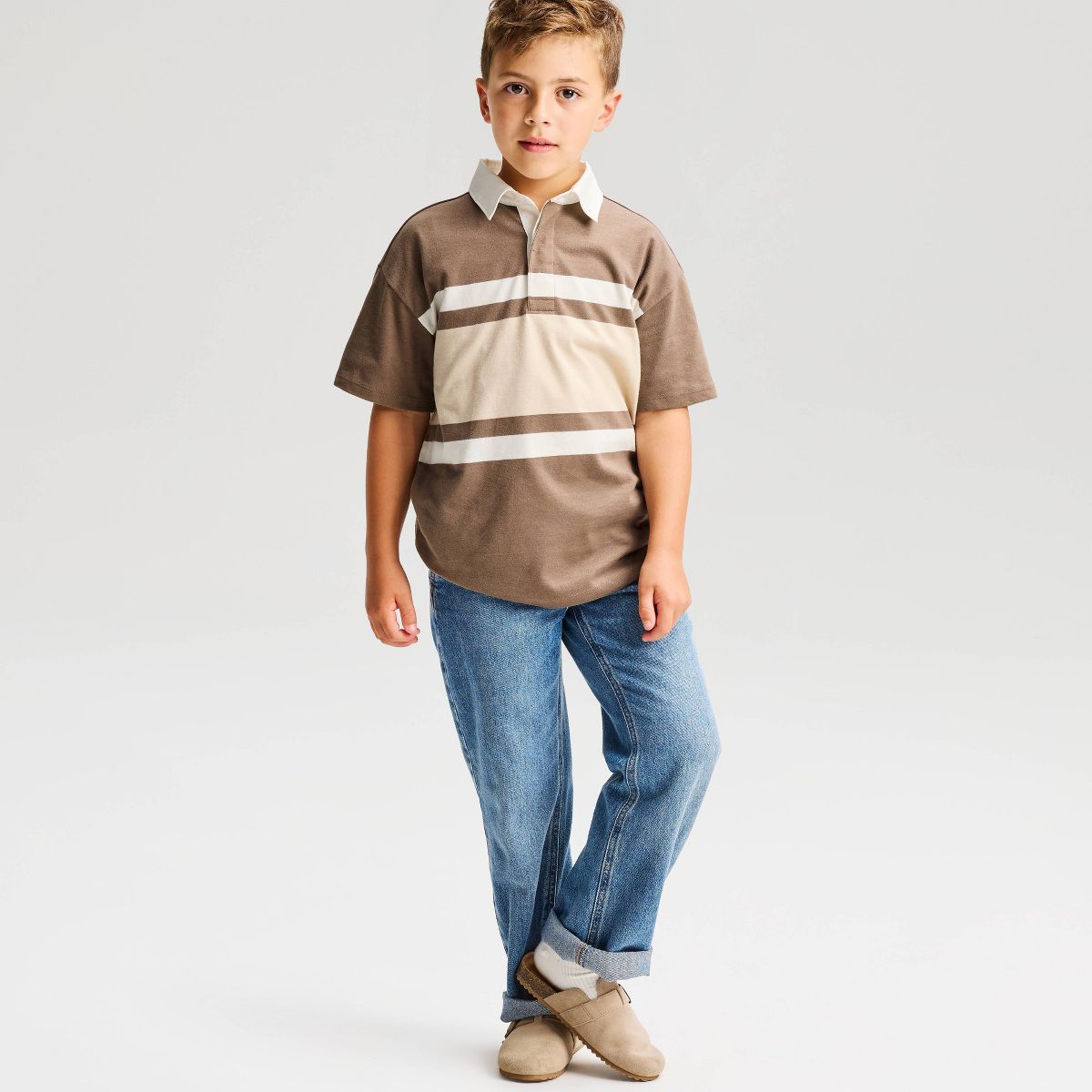 CAMISETA POLO RAYADA CAT & JACK