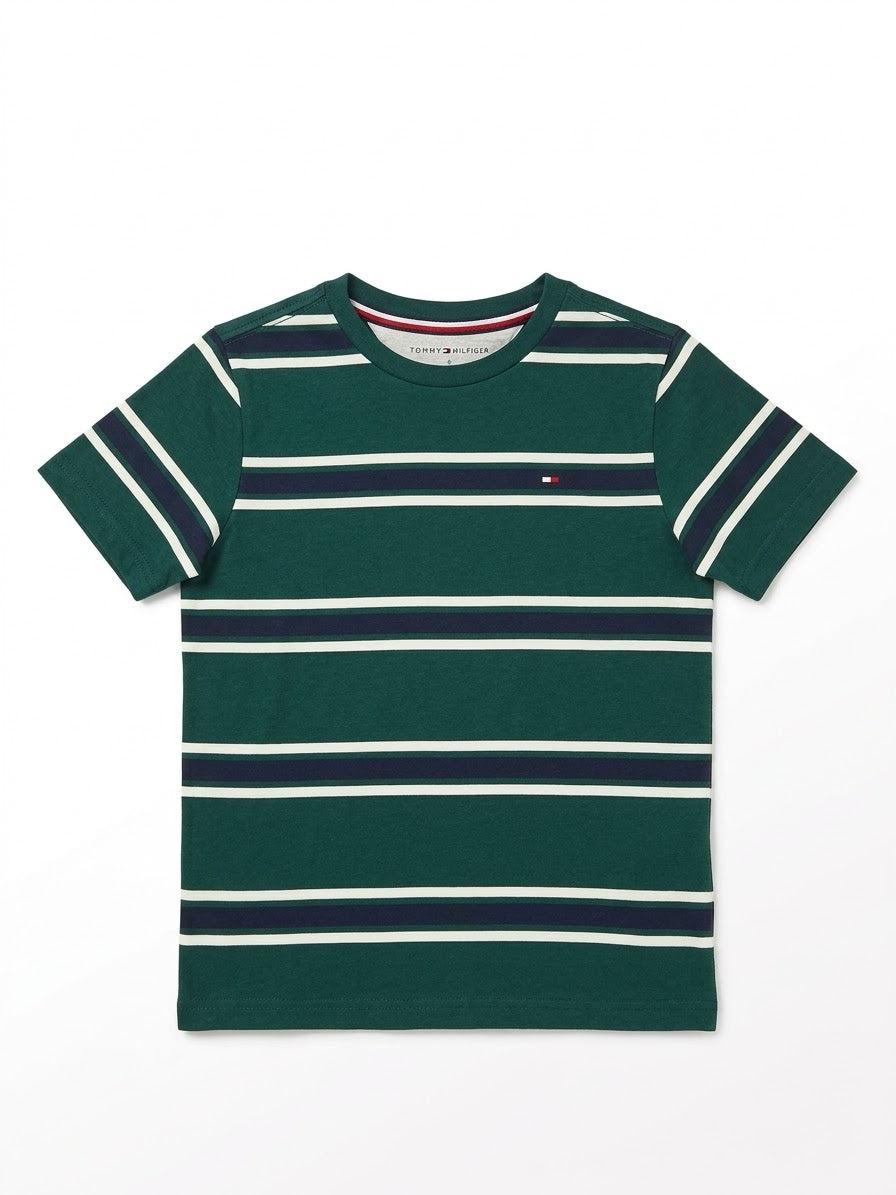 CAMISETA VERDE RAYADA TOMMY HILFIGER